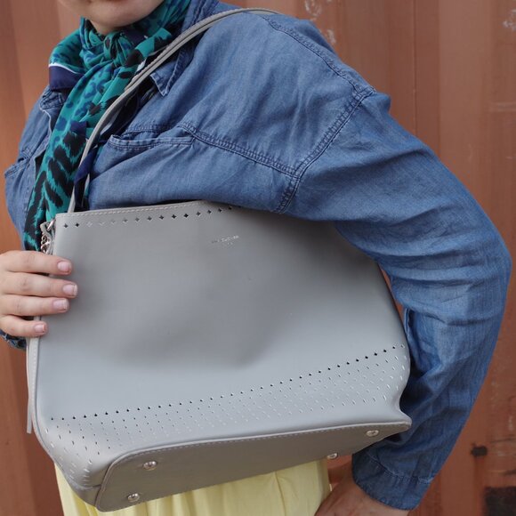 David Jones Paris Grey Purse - Picture 5 of 6